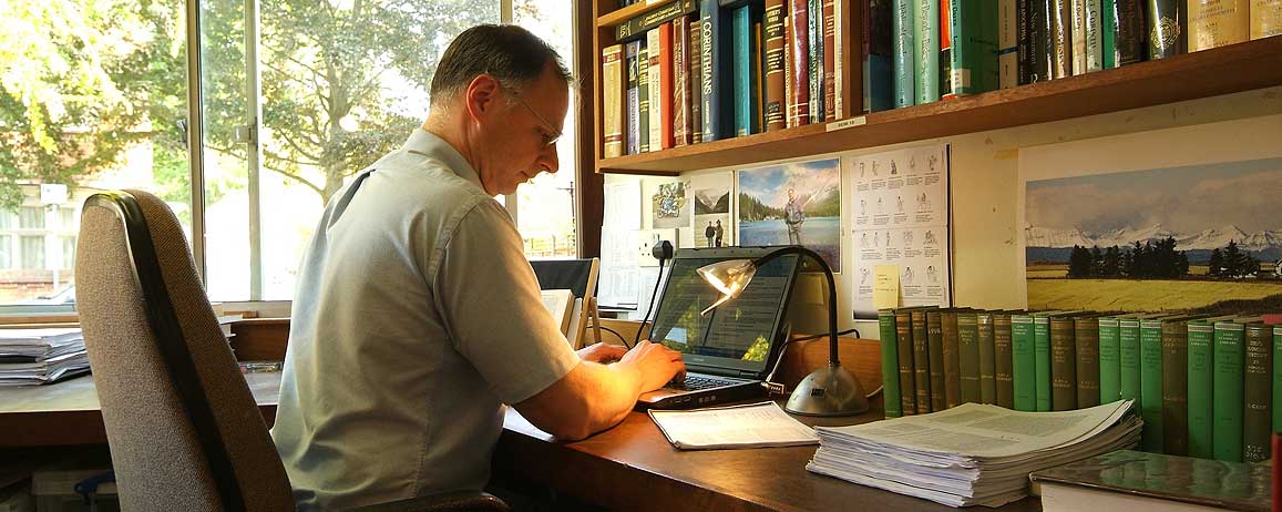 Scholar working at Tyndale House