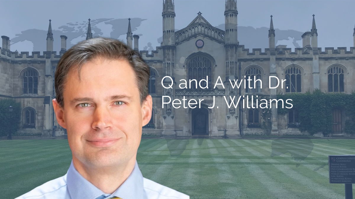 Q and A with Dr. Peter J. Williams.